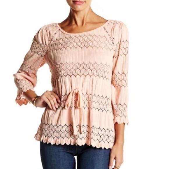 ✨Host Pick✨ EUC Free People Fire Island Knit Top Size XS - Picture 1 of 7